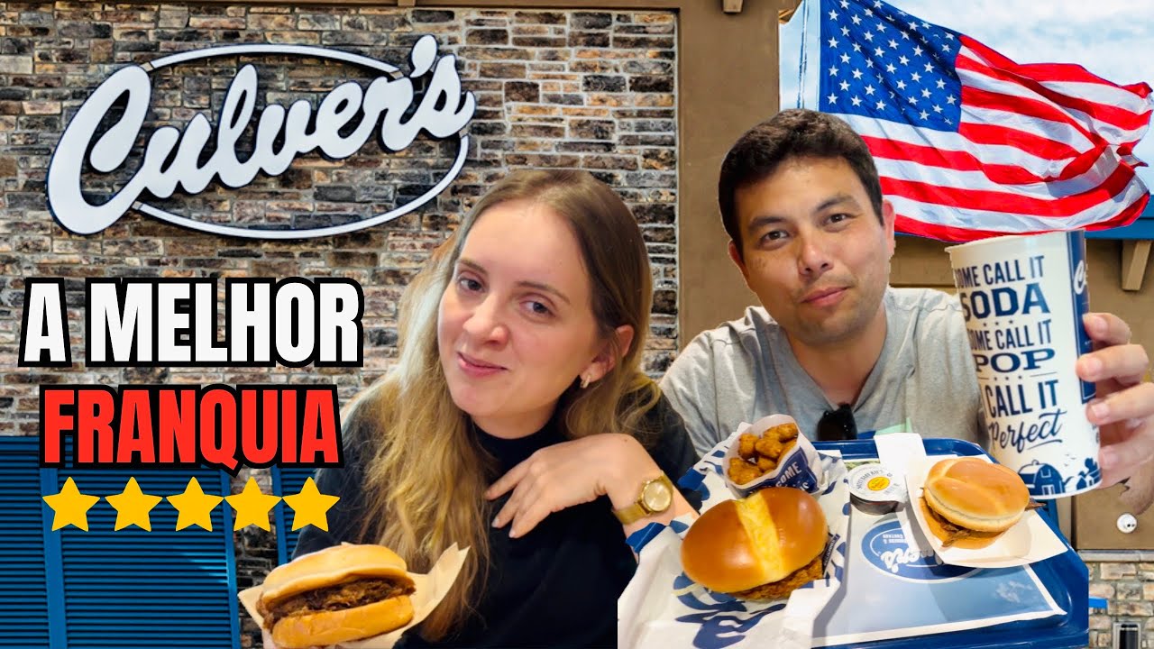 A MELHOR FRANQUIA DOS ESTADOS UNIDOS - CULVER’S - FAST FOOD RESTAURANTE - UNIDADE EM ORLANDO