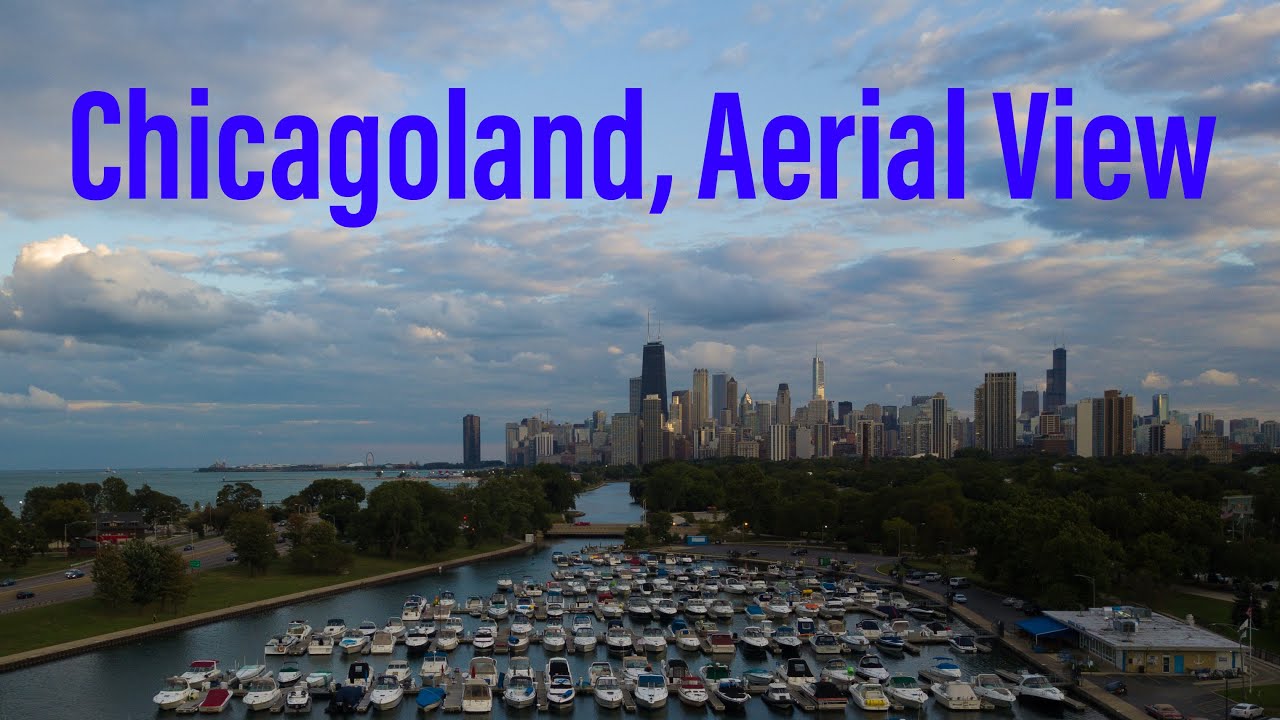 Chicago and the North Shore (4K drone video)