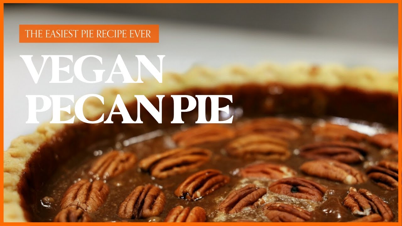 How to Make Vegan Pecan Pie | Only EIGHT Ingredients!! 😮 🥧