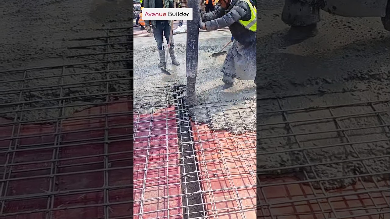 Roof concrete process | #construction #roof #concert #shortvideo #shorts
