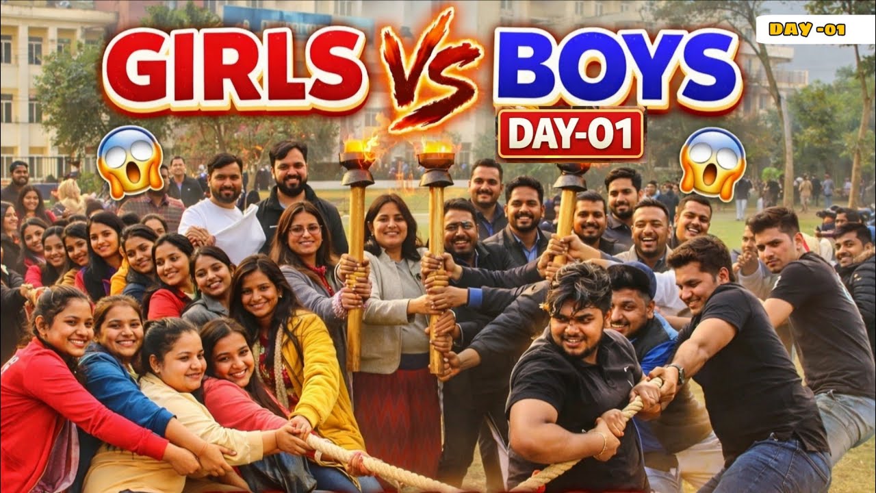 DAY-01 Girls vs Boys 😱 | College Sports Day Ka Sabse Zabardast Match 🔥#rrsdce #biharengineering #RRS