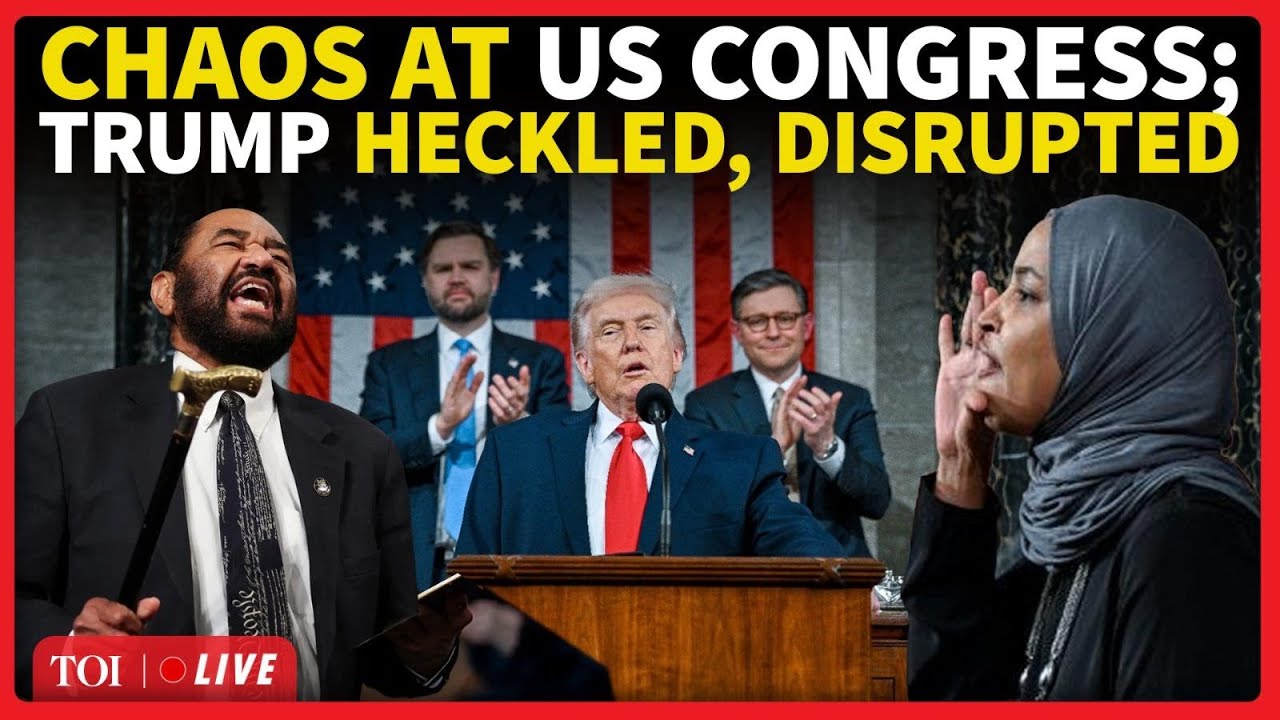 Trump Heckled During Cong Speech; Lawmaker Abruptly Disrupts Speech, Gets Marshalled Out
