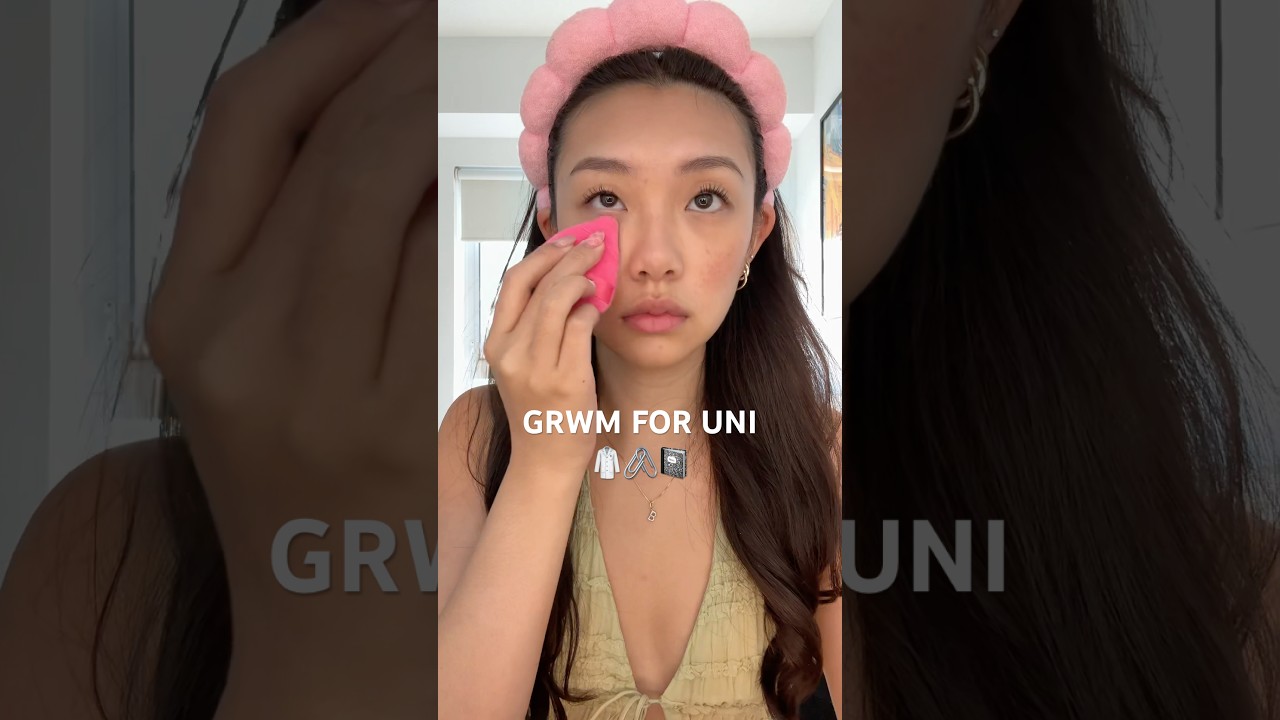 get ready with me for uni #grwm #makeup #college