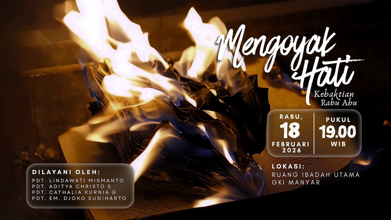 Kebaktian Rabu Abu GKI Manyar, 18 Februari 2026 // 🔴 ONSITE & ONLINE