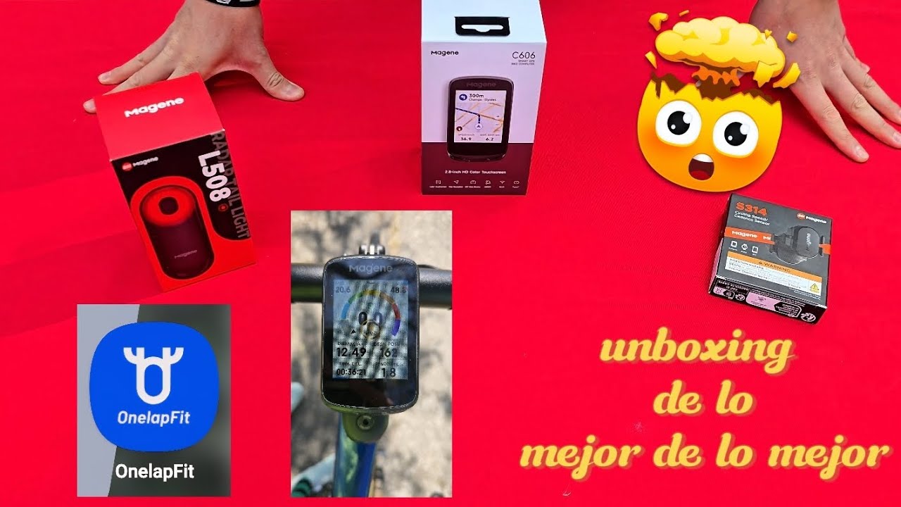 UNBOXING ciclocomputador Magene C606, luz radar Magene L508 y sensor de cadencia y velocidad Magene.