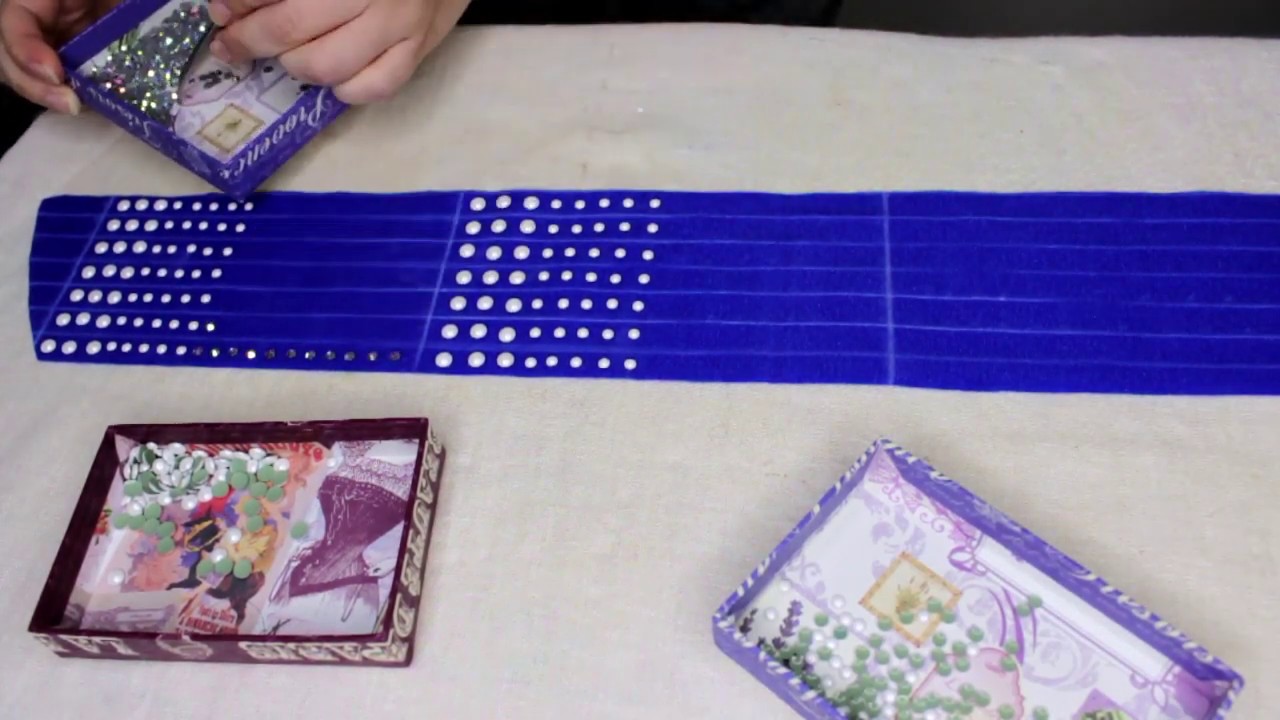 How to make the fabric fringes with rhinestones