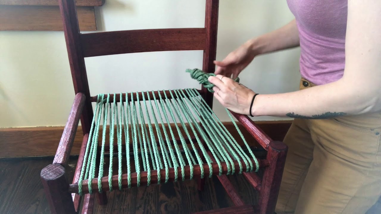 Weaving Chair Seat Pt 1