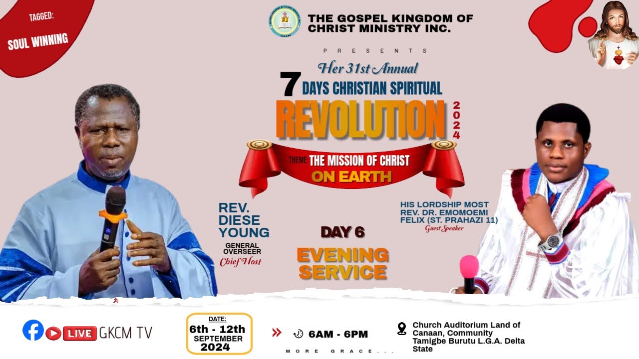 REVOLUTION 2024-  DAY 6 (EVENING SERVICE)  HIS LORDSHIP MOST REV. DR. EMOMOEMI FELIX