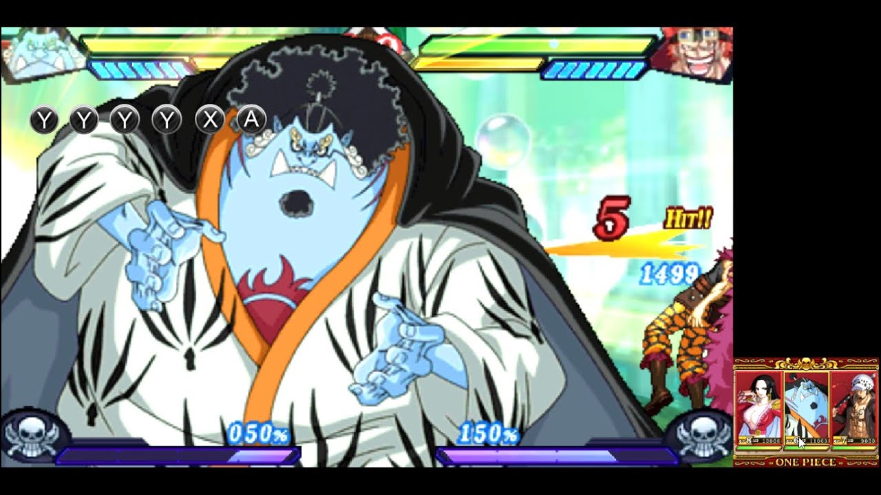 Jinbe | Moveset showcase | One Piece: Great Pirate Colosseum [3DS]
