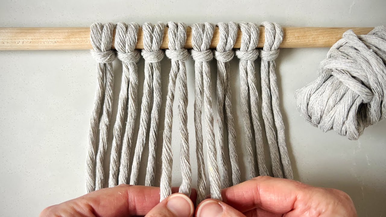 Macram&egrave; | Semplice sottobicchiere in macram&egrave; fai da te | Tutorial in macram&egrave; veloce e facile