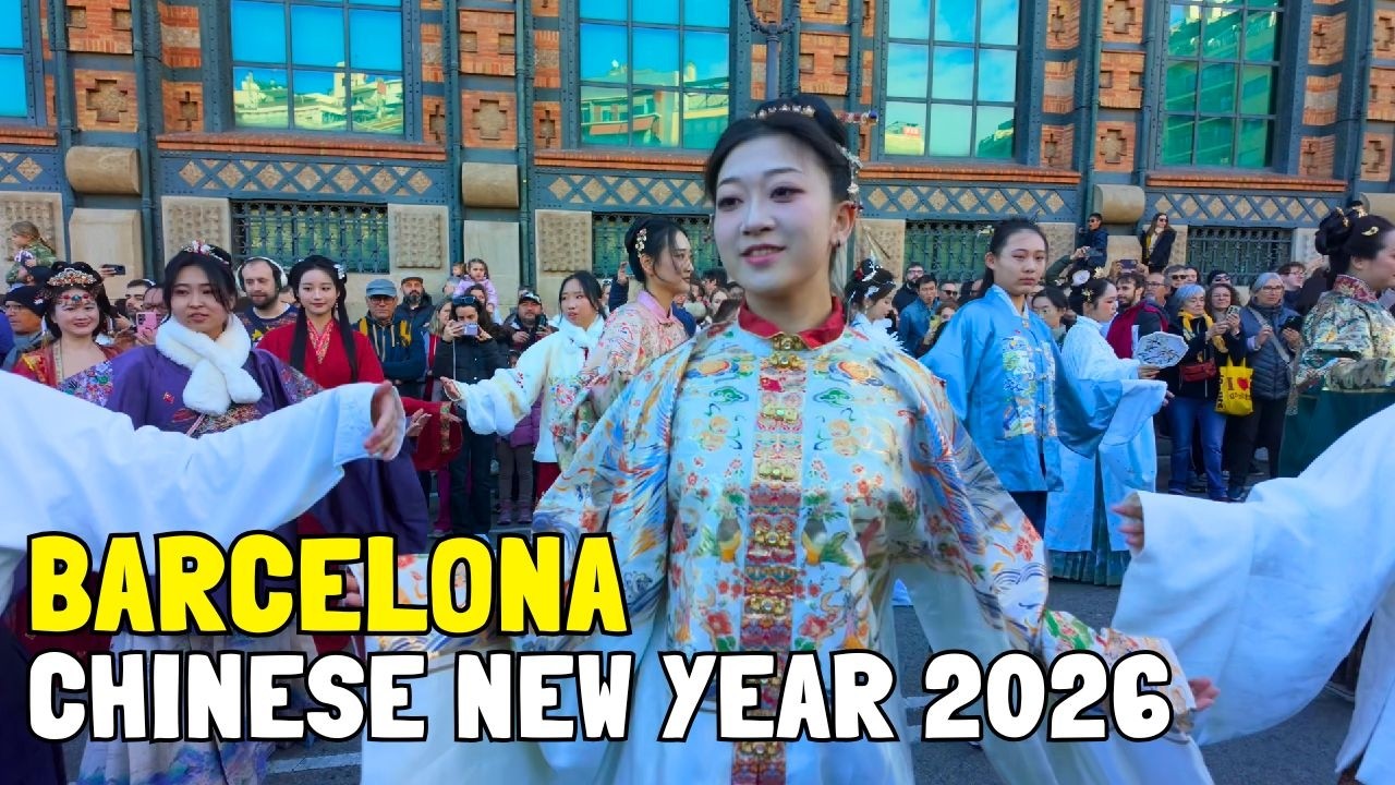Celebración del AÑO NUEVO CHINO 2026 en Barcelona | Desfile de Dragones y Leones