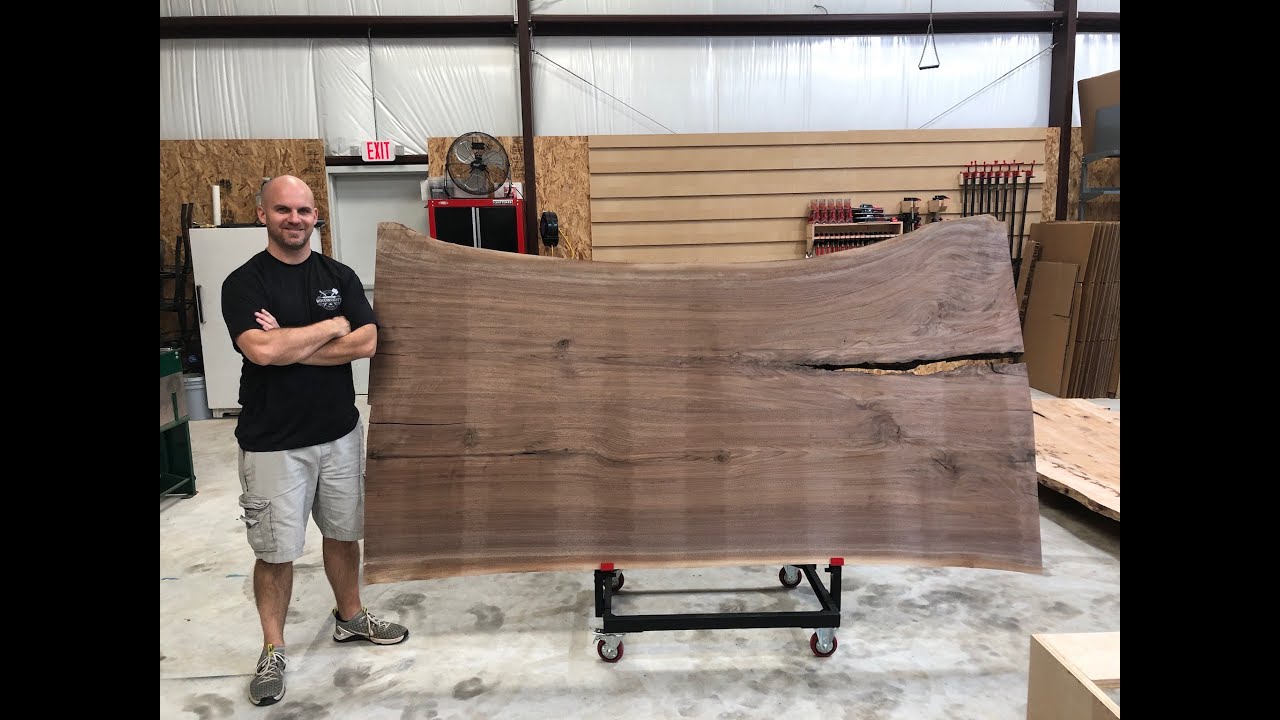 3 Minute Live Edge Walnut Table Build