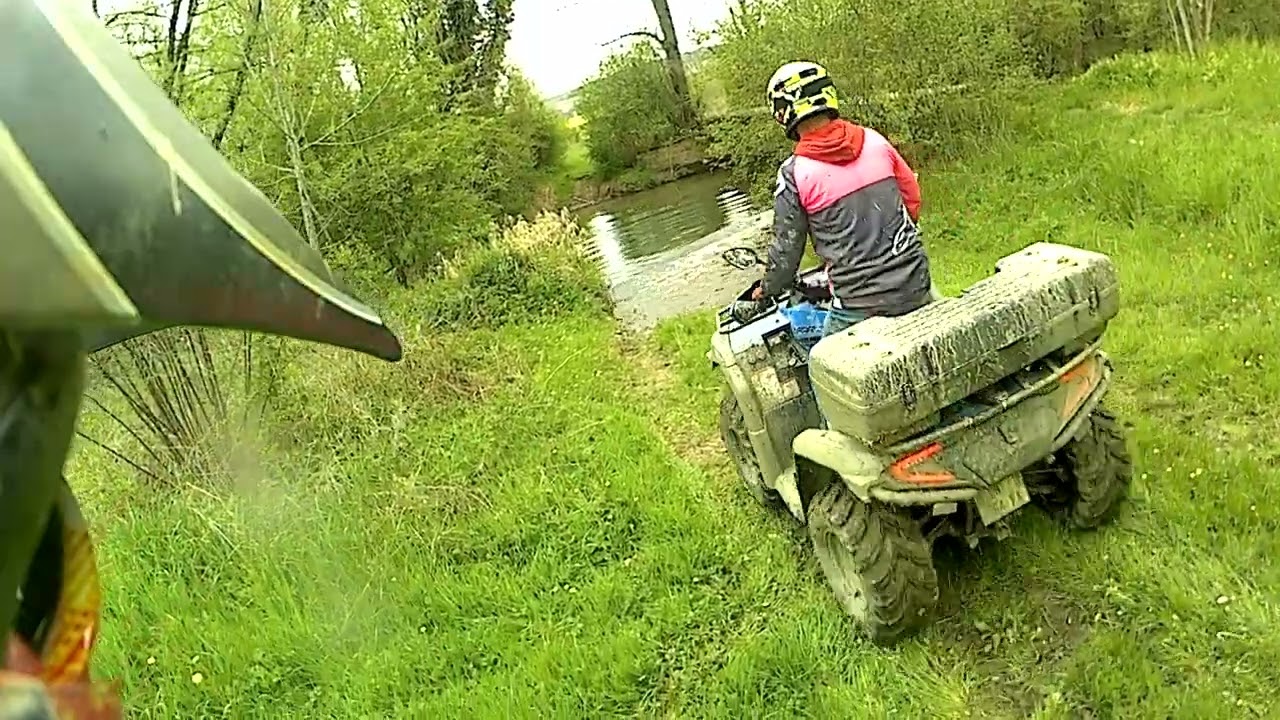 Randonnée quad 300 triton Baja ”boue + rivière”