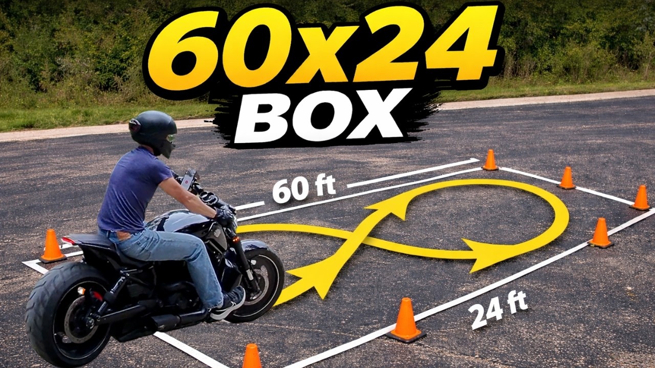 Can I Ride My Harley V Rod in a 60×24 Box? | Figure 8 Challenge