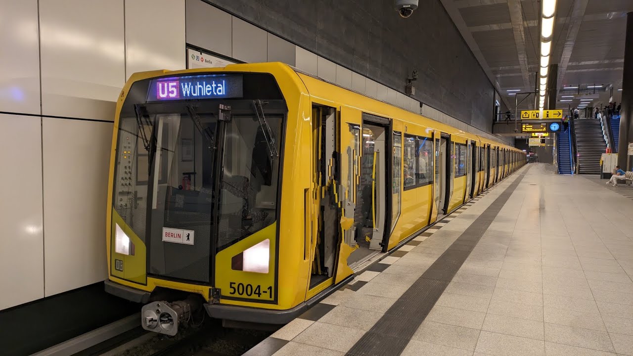 U-Bahn Berlin|Mitfahrt im H97 auf der U5 von Hauptbahnhof bis Wuhletal