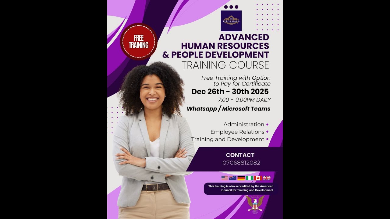Advanced Human Resource Management and People's Development. 