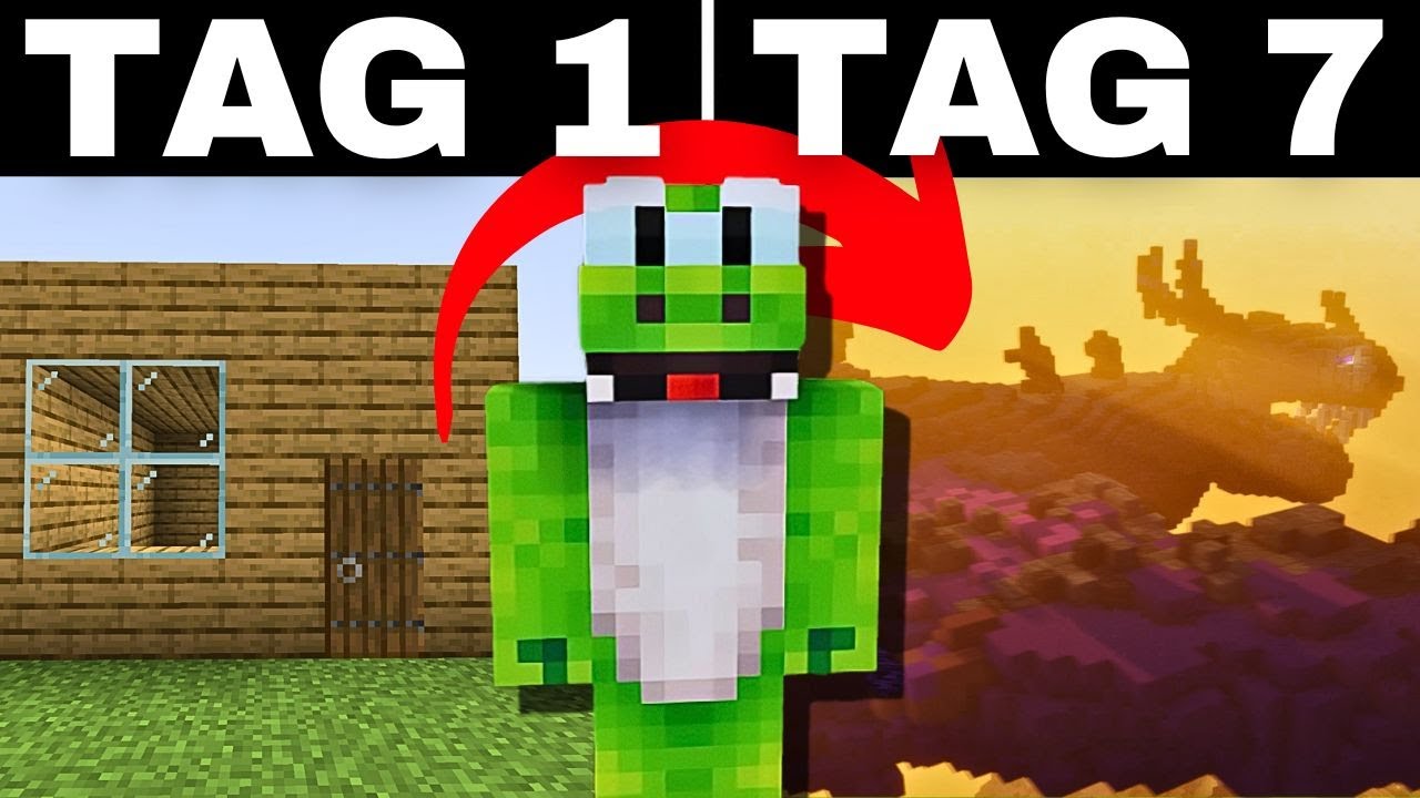 In 7 TAGEN besser Minecraft BAUEN lernen [Selbstexperiment]