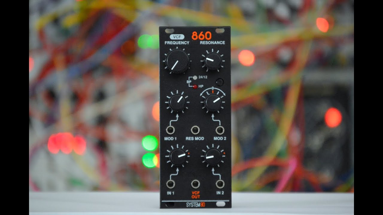 System 80 - 860 VCF multi-mode filter inspired Roland Jupiter-6 polysynth ( no talking)