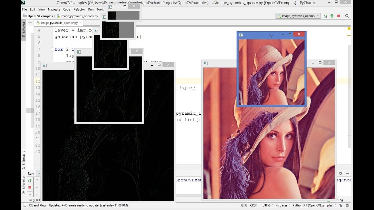 OpenCV Python Tutorial For Beginners 21 - Image Pyramids with Python and OpenCV