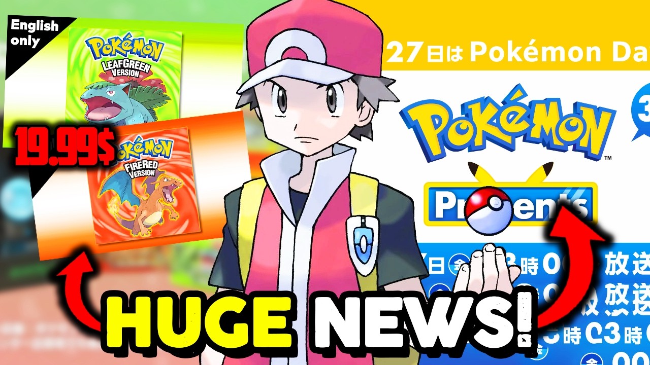 HUGE POKEMON NEWS! FireRed & LeafGreen Official Reveal + Pokemon Presents 25 Min & GEN 10 LEAKS!?