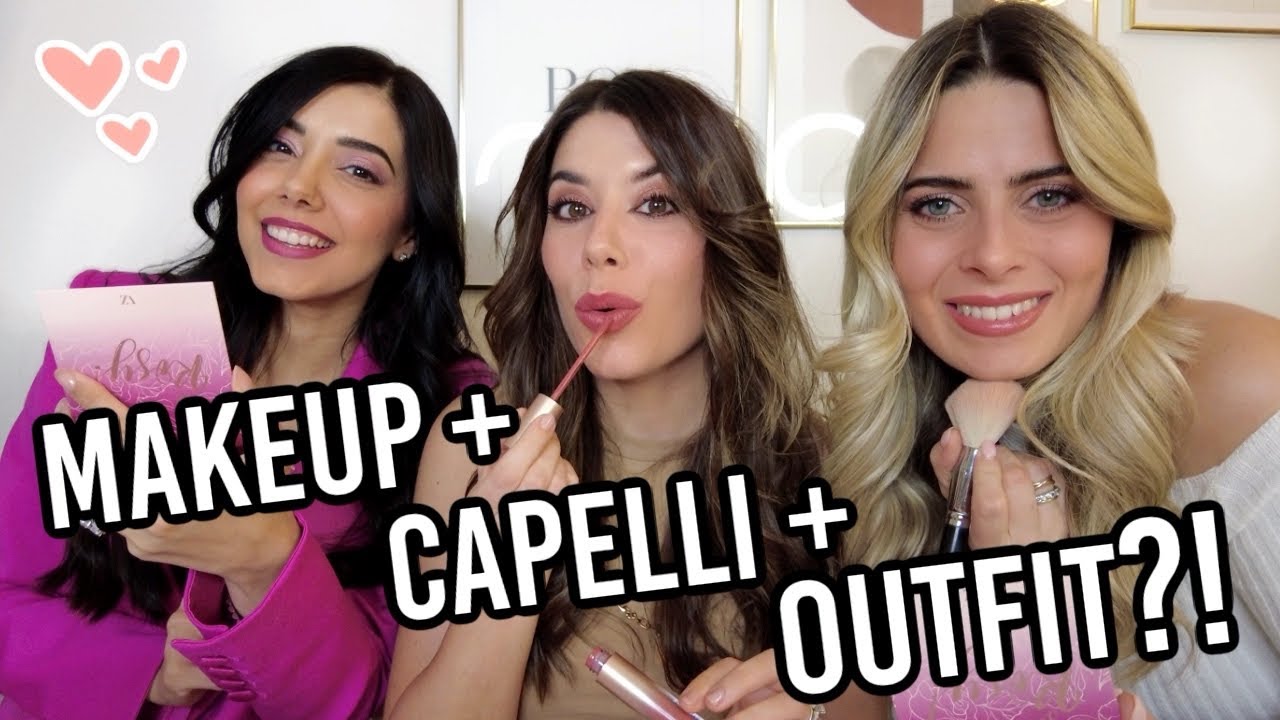 PRONTE PER USCIRE INSIEME?!😱 MAKEUP + CAPELLI + OUTFIT | Adriana Vanessa e Ilaria