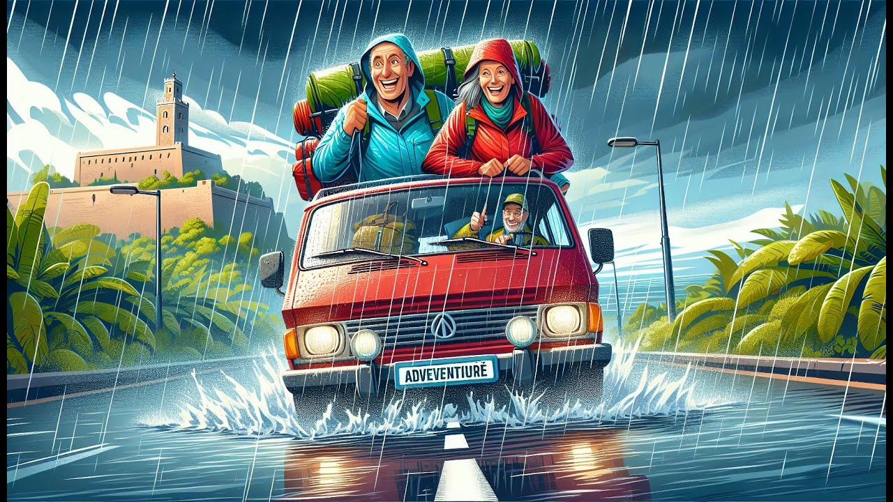 Fuite Précipitée sous la Pluie à Essaouira : Aventure en Van !