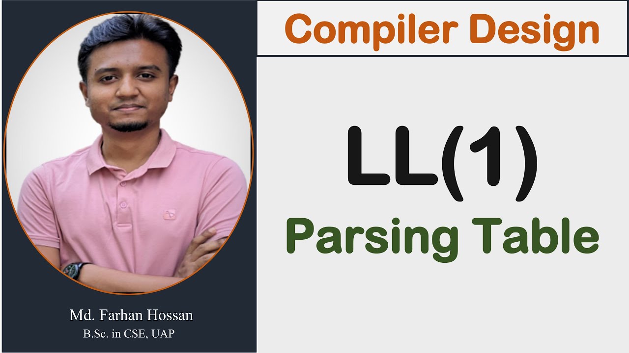 Lec: 16 | LL(1) Parsing table | Compiler Design | Bangla Tutorial