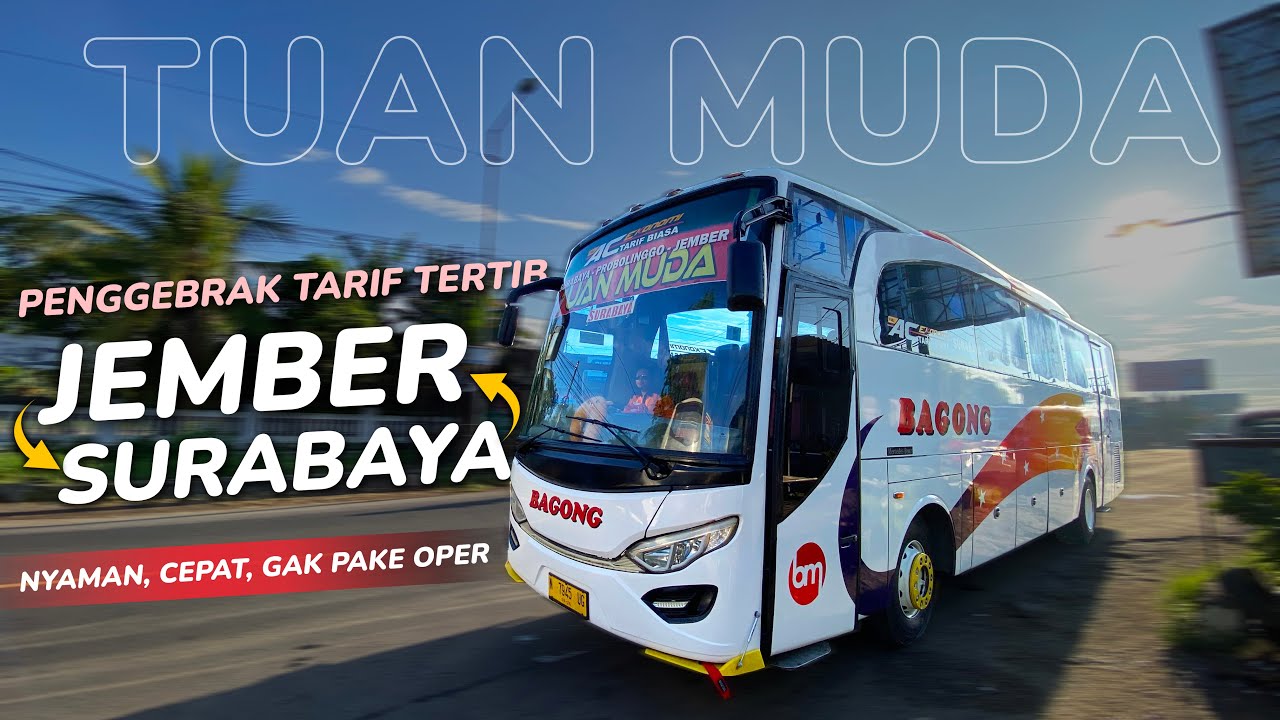 Gara-gara Bus ini, Jadi Pada Ikutan TERTIB 👍🏻 Trip Jember - Surabaya Naik Bus BAGONG TUAN MUDA