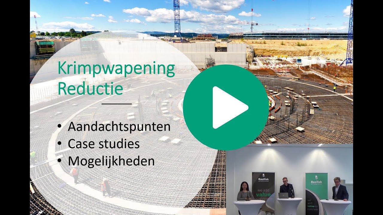 Krimpwapening reduceren met Zelfhelend Beton - Basilisk