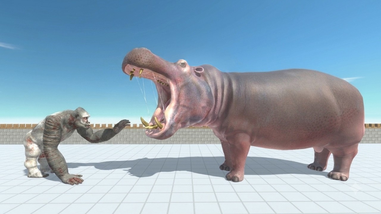 Old Goro Model vs Giant Animals - Animal Revolt Battle Simulator