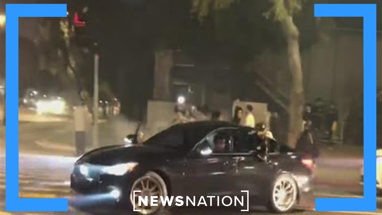 Stunt drivers and crowds take over L.A. streets | Morning in America