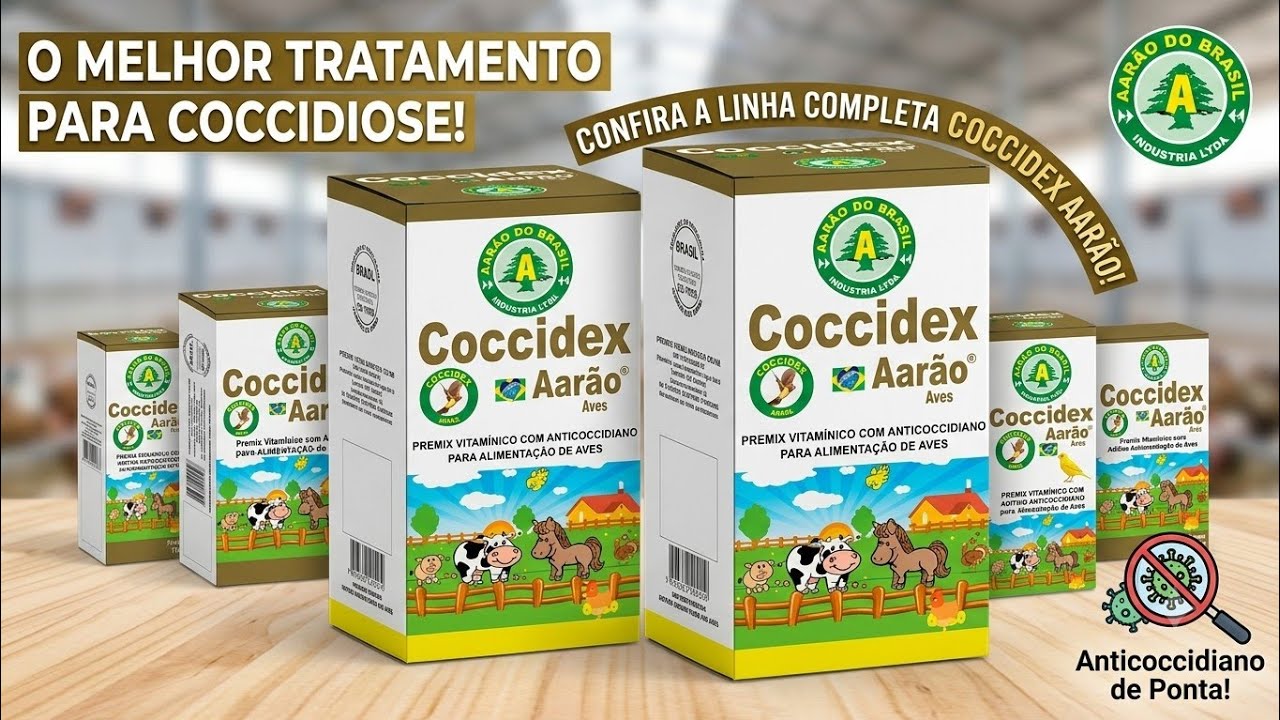 COCCIDEX ! PREMIX VITAMÍNICO COM ADITIVO ANTICOCCIDIANO , ÓTIMO PREVENTIVO