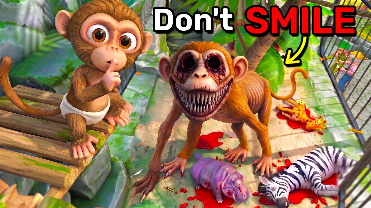 Don't Look For SMILING BABY MONKEY... (I Am Monkey VR)