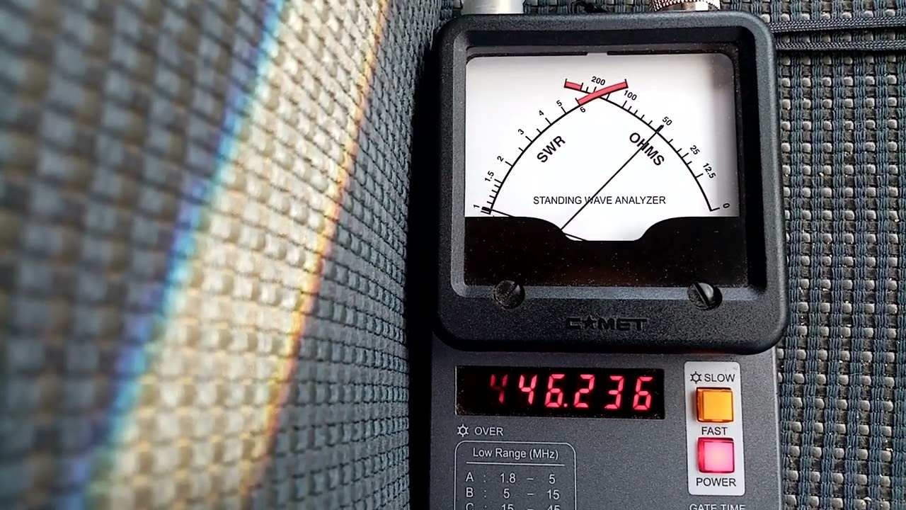 Antenne  Mobile PMR 446 MHZ 👍2ème partie (passée à l'analyseur d'antenne) 😀