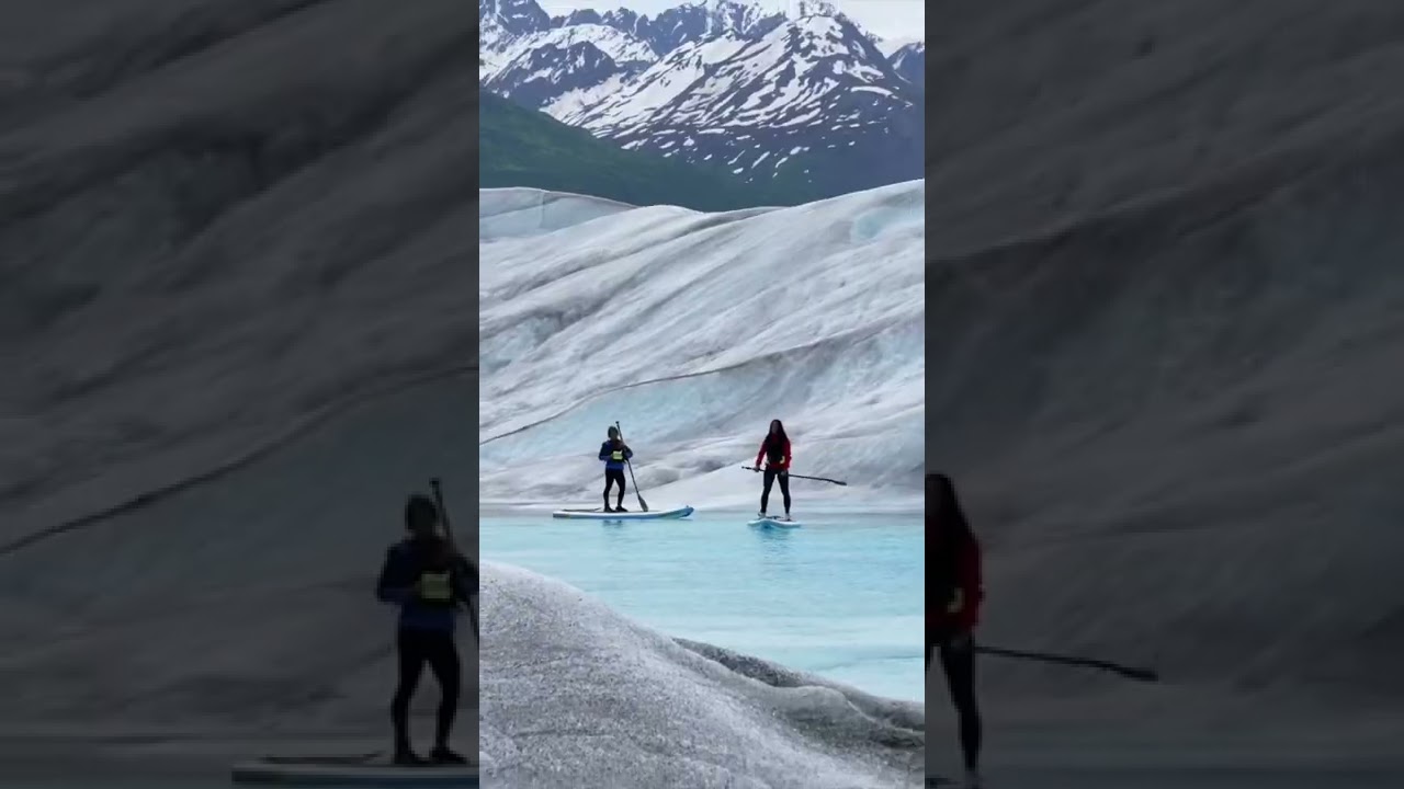 2022 Knik Glacier Paddle Boarding Helicopter Adventure Tours  | Outbound Heli 🙌🏼 #Alaska