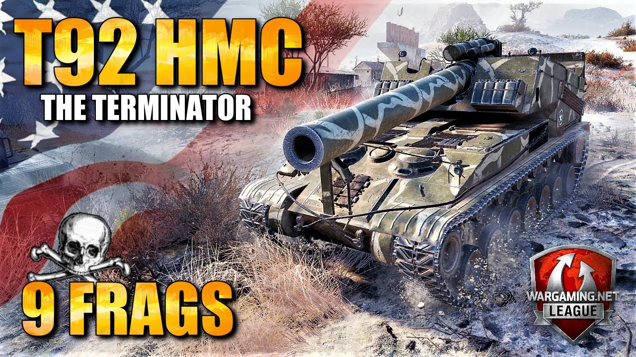 WoT T92 HMC Gameplay &diams; Killer 9 Frags &diams; SPG Arty Review