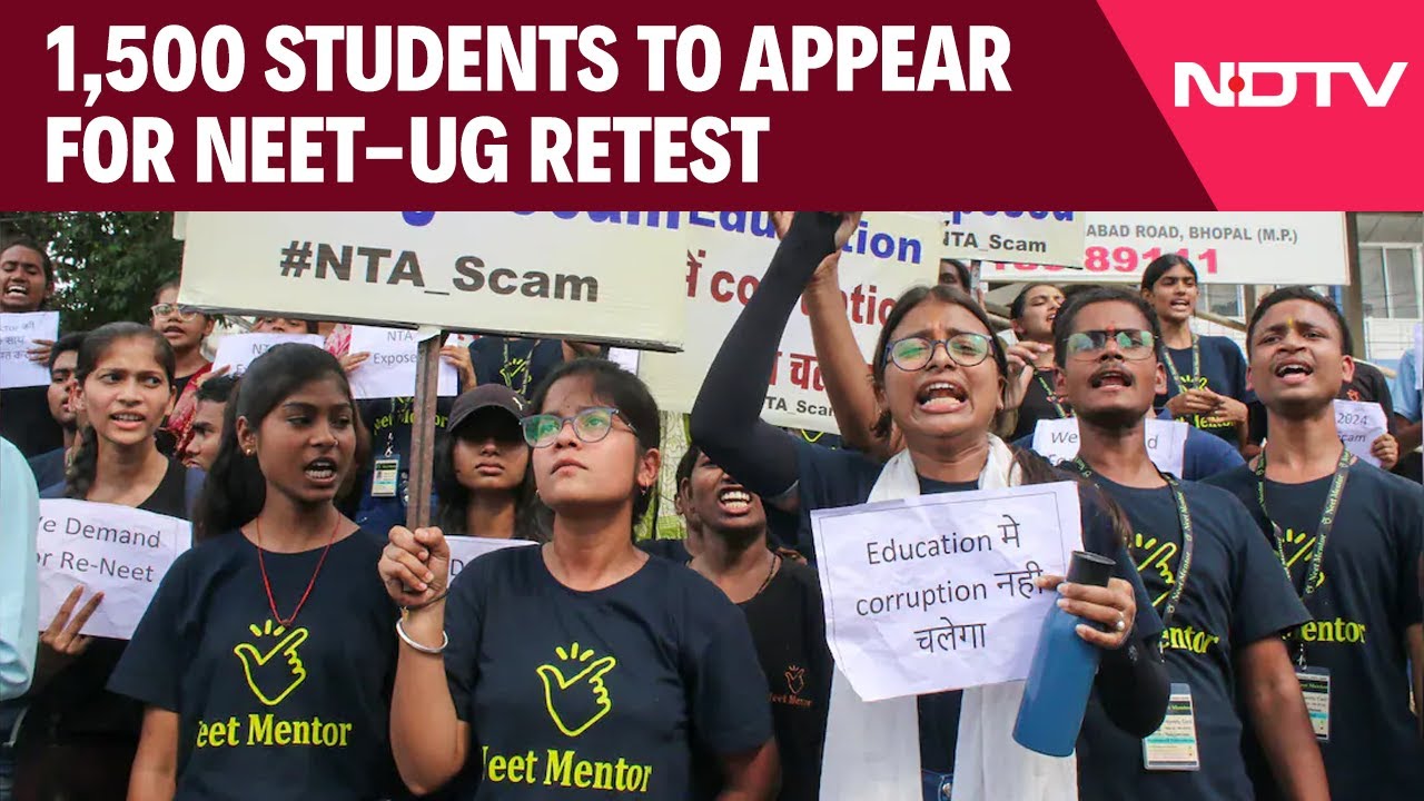 NEET Retest | As Exam Row Escalates, 1,500 Students To Appear For NEET-UG Retest Today | NDTV 24x7