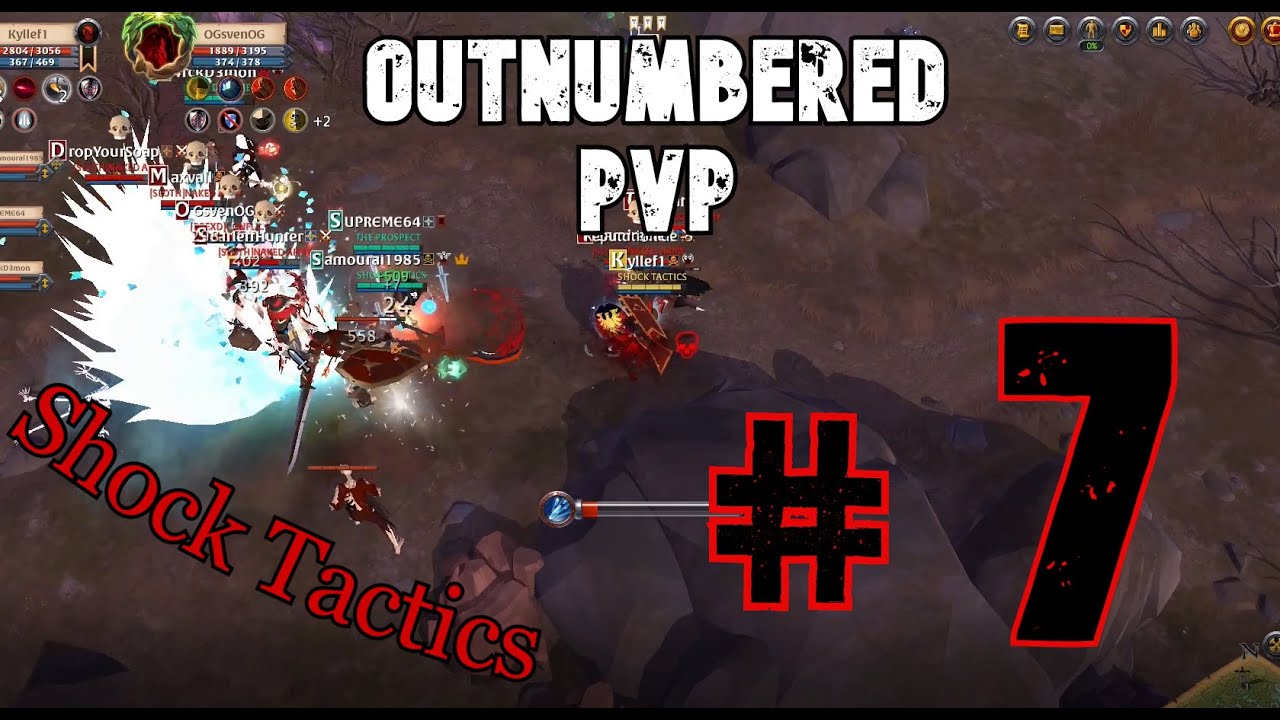 Albion Online [Outnumbered PVP] #7 Permafrost and Realmbreaker POV / Shock Tactics