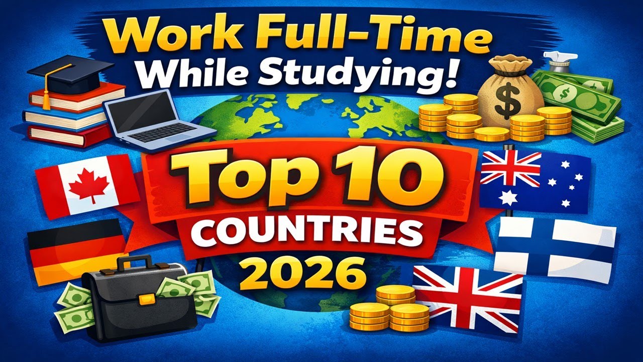 10 Countries Where International Students Can Work Full-Time in 2026 | Study Abroad & Earn Legally