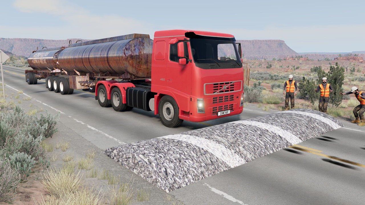 Trucks vs SpeedBump