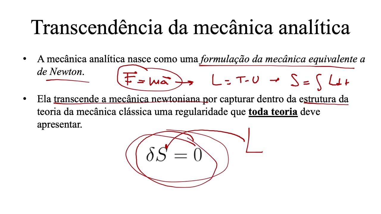 Aula 3.1 - Brevíssima revisão de mecânica analítica