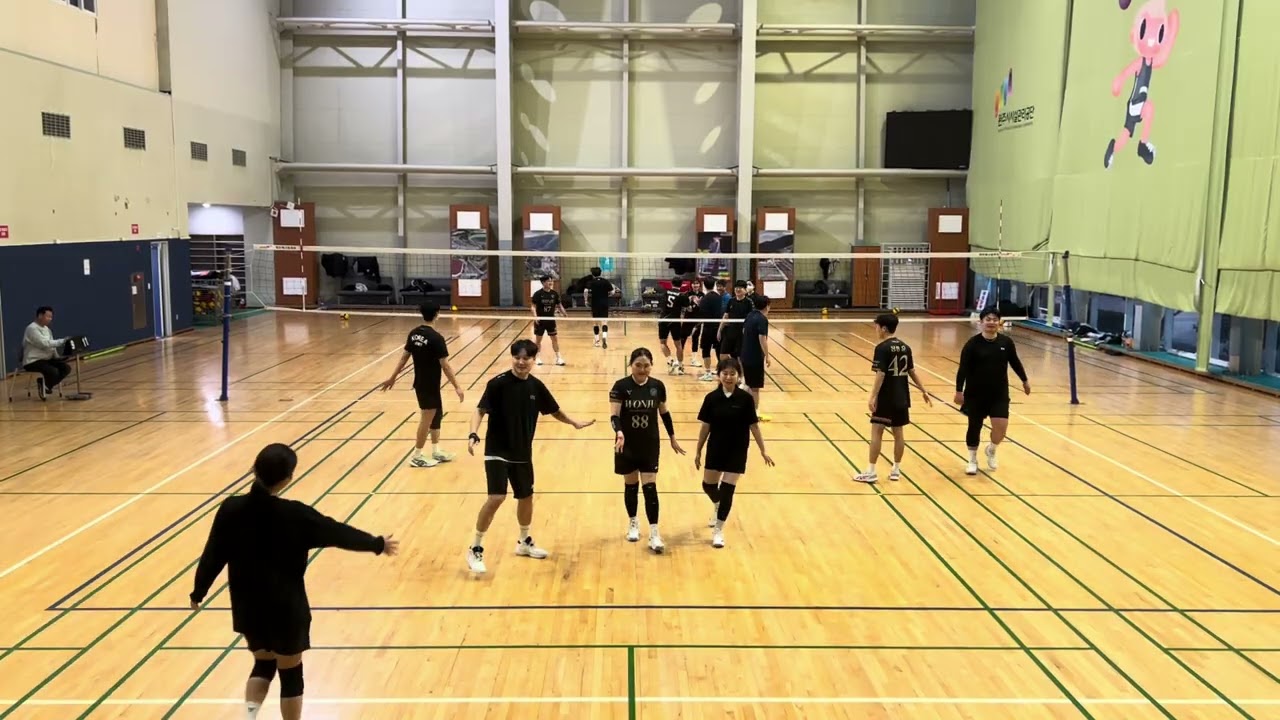 26.01.10.토 원주배구동호회 남자네트 연습경기 1세트