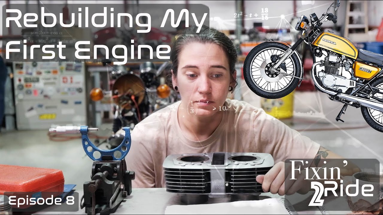 Fixin' 2 Ride Episode 8: Jessi Rebuilds Her CB200T Top End - Part 1