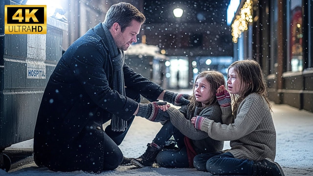 Single dad saw poor twin girls abandoned and starving on Christmas Eve—The truth left him stunned