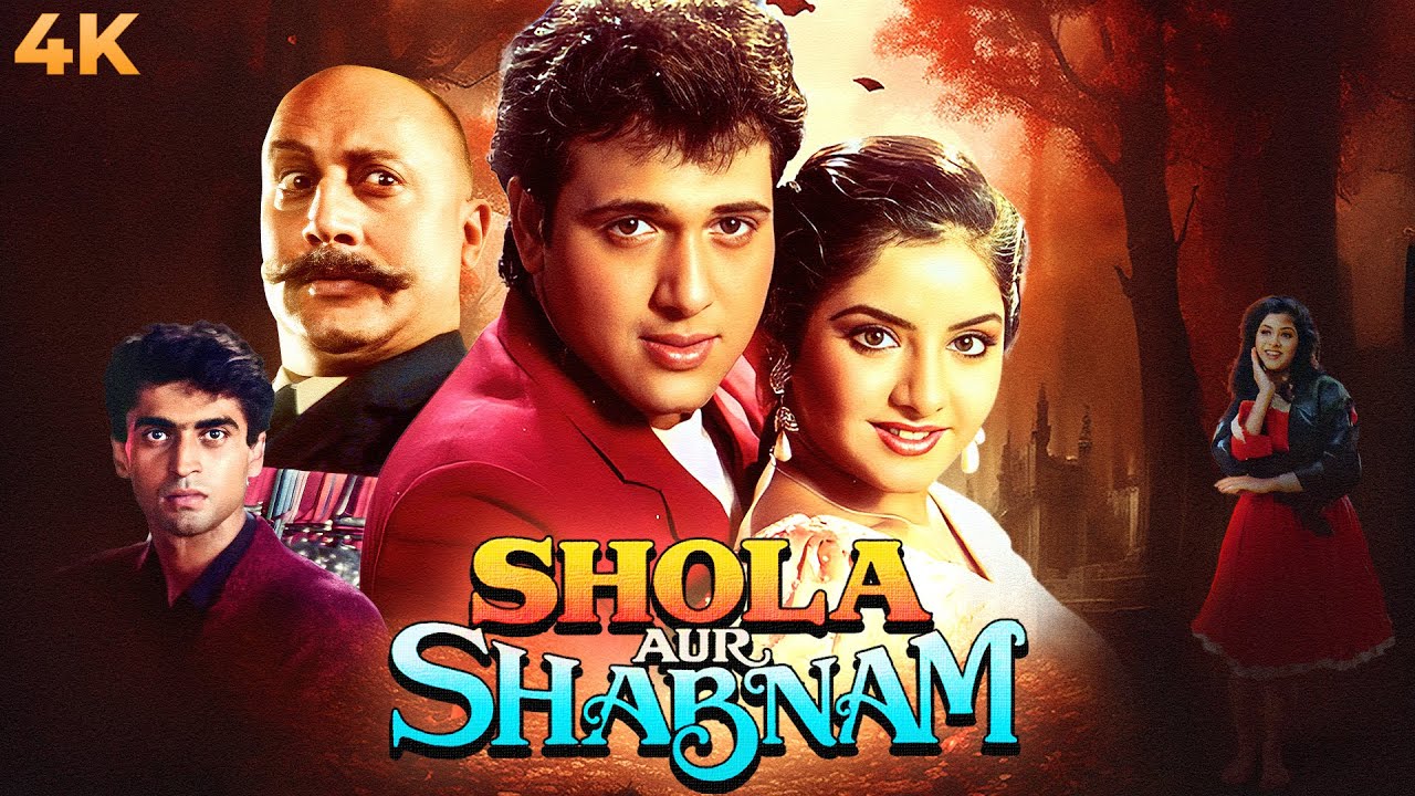 Shola Aur Shabnam 4K | Govinda & Divya Bharti | Gulshan Grover | Anupam Kher | 90s Bollywood Movie