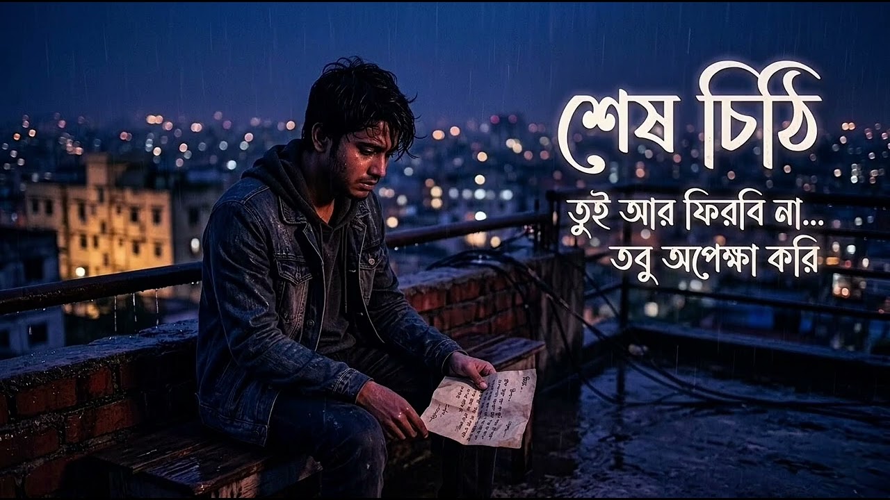 শেষ চিঠি | Shesh Chithi | Bangla Sad Emotional Song | Lonely Night Song 2026