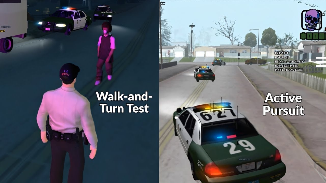 Pursuit and Walk and turn test GTA SAMP ROLEPLAY PH Server PC and Mobile GSRP
