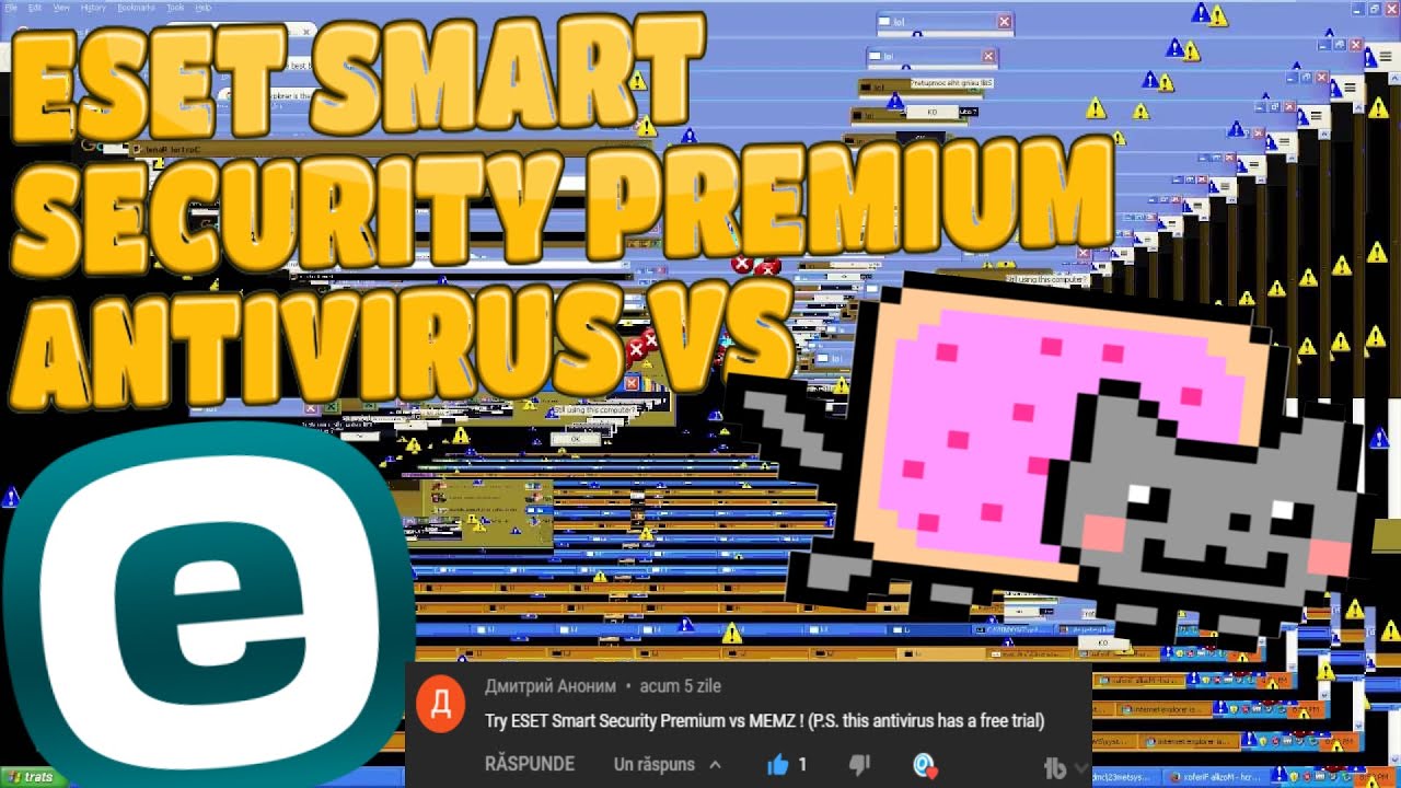 ESET Smart Security Premium Antivirus VS MEMZ Virus!
