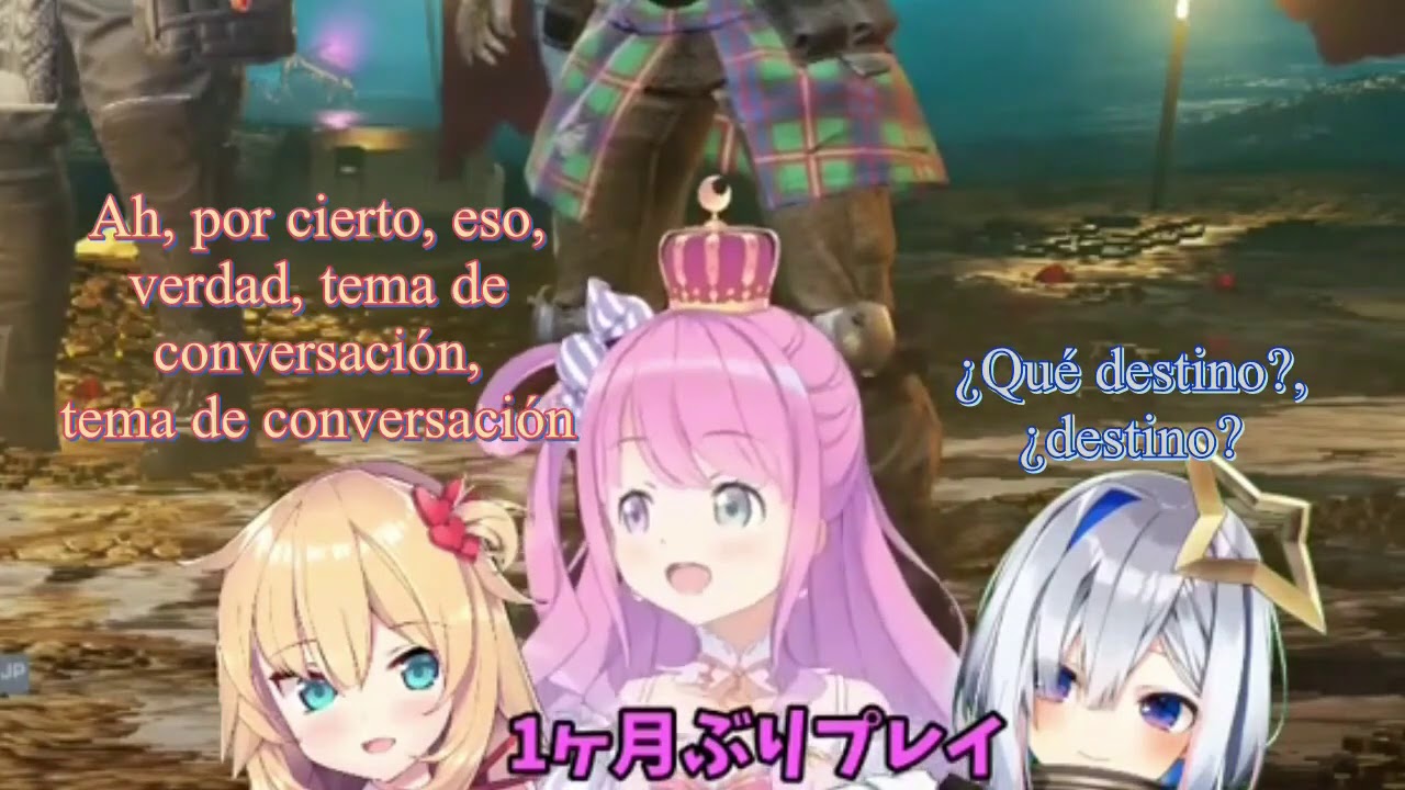 Charla de chicas y los cabezazos de Luna [Sub español] [Hololive] [Vtuber]