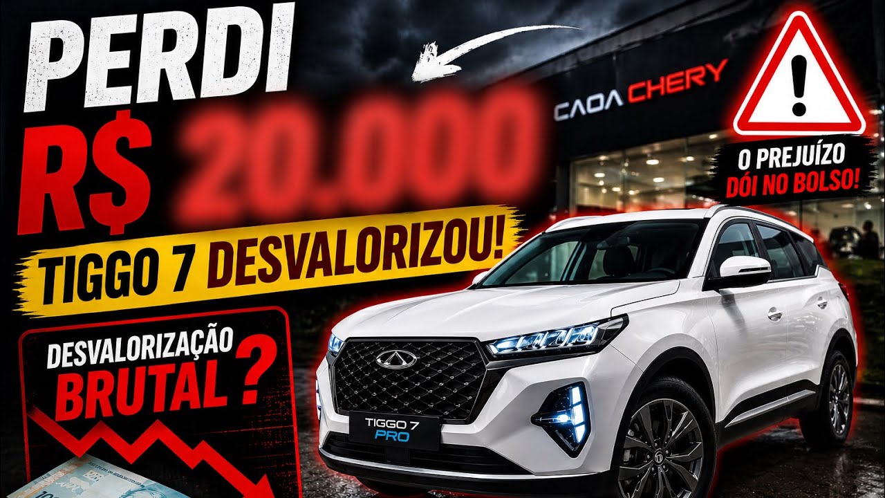 TIGGO 7 SPORT - DESVALORIZAÇÃO EM 1 ANO - Saiba quanto  #tiggo7sport #caoachery